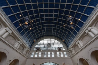 Bergen, Norveç - 30 Haziran 2024: Norveç 'teki Bergen Merkez Tren İstasyonu.