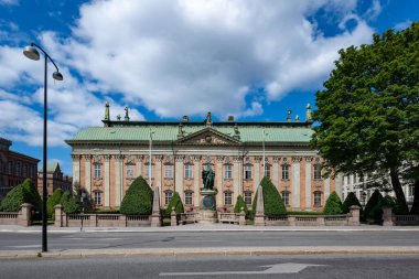 Asalet Evi, Riddarhuset. Saray 1641-1674 yılları arasında Barok tarzında inşa edilmiştir. Stockholm, İsveç