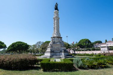 Portekiz, Lizbon 'daki Afonso de Albuquerque Meydanı' nın merkezindeki anıt..