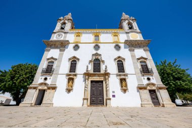Portekiz, Avrupa 'daki Faro' da Carmelite kilisesi Igreja do Carmo. Igreja da Ordem Terceira de Nossa Senhora do Monte do Carmo