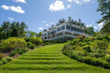 Lenox, Massachusetts - 26 Mayıs 2025 - Edith Wharton 'ın tarihi evi.