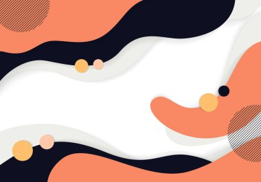 Topraksı tonları ve akışkan dalgaları olan soyut minimalist tasarım, modern markalaşma veya dijital içerik için ideal, organik hareketi sakinleştirici renklerle harmanlamak. vektör