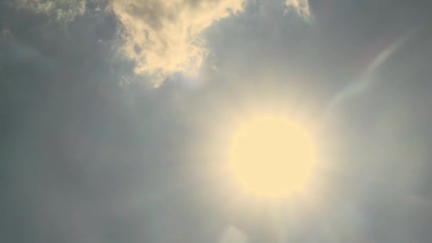 Słońce Świeci Błękitne Niebo Nad Raine Island Wielka Rafa Koralowa — Wideo stockowe