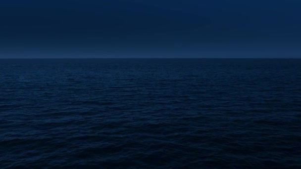 Widok Powietrza Spokojne Morze Nocy Wielka Rafa Koralowa Australia — Wideo stockowe