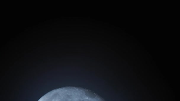 Superfície Texturizada Lua Movimento Textura Lunar Ultra Realista Animação Realista — Vídeo de Stock