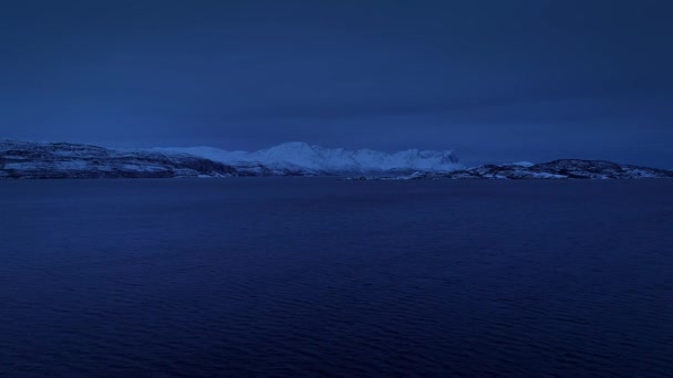 Вид Воздуха Побережье Норвегии Фьордах Норвегии — стоковое видео