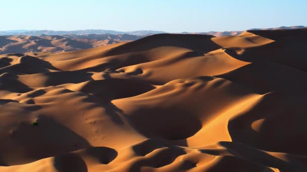 鲁布哈利沙漠的空中景观是世界上最大的沙海 阿拉伯半岛 — 图库视频影像
