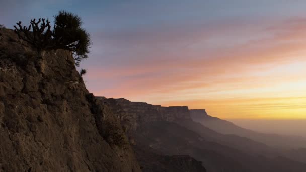 Pemandangan Udara Pegunungan Dhofar Oman — Stok Video