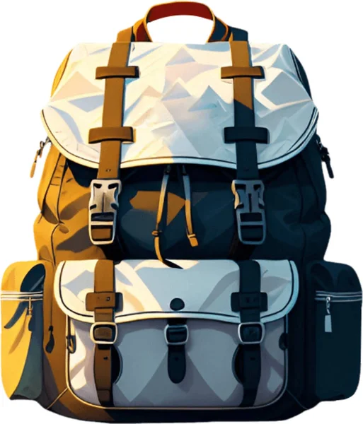 探险用的露营背包 — 图库矢量图片