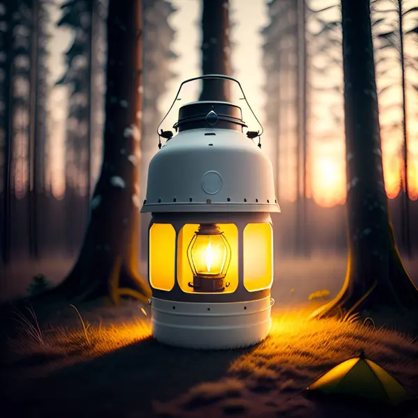 Una Linterna Para Aventura Camping Decoración — Archivo Imágenes Vectoriales