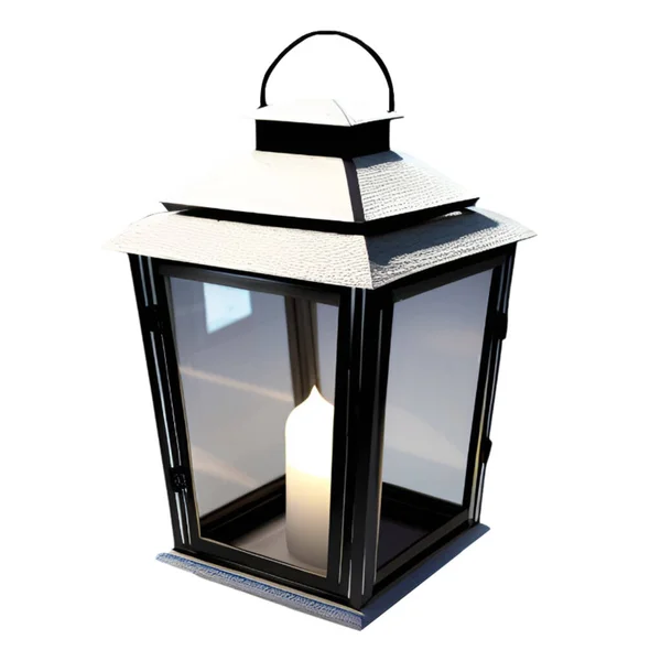 Lantern Aventure Camping Decoration — Stock Vector