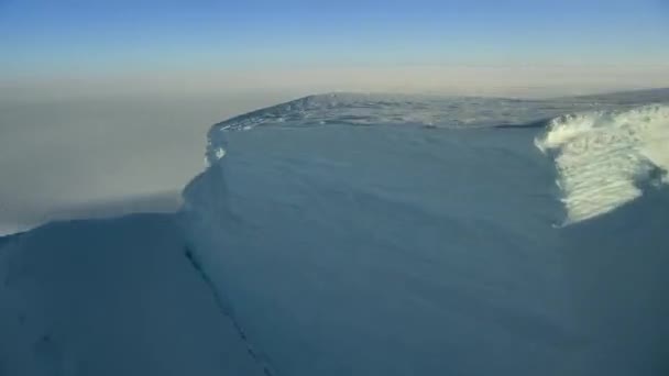 Luchtfoto Van Ijs Gletsjers Andes Zuid Amerika — Stockvideo