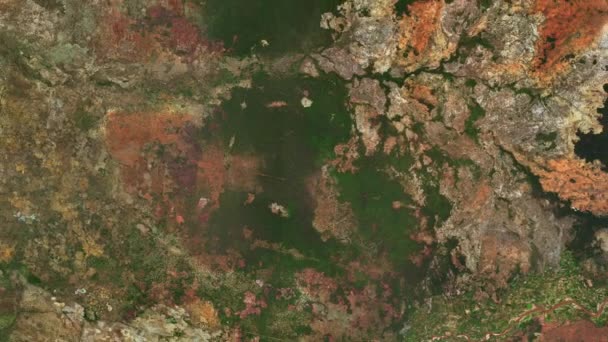 Afrika Nın Büyük Ormanı Olan Miombo Nun Uzaydan Gelen Hava — Stok video