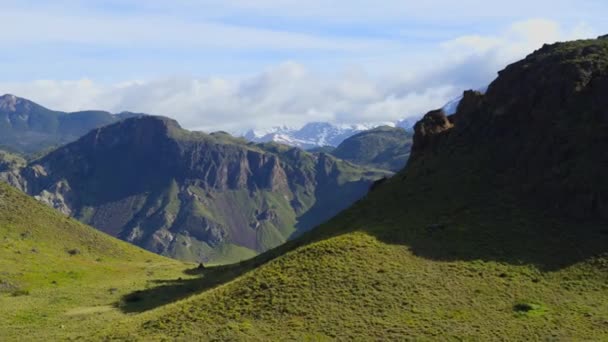 Повітряний Пейзаж Уздовж Андського Хребта Знаходиться Національний Парк Патагонія — стокове відео