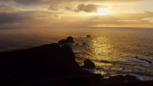 Άποψη Του Βάναυσου Νότιου Ωκεανού Υποανταρκτικά Νησιά Ντιέγκο Ραμίρεζ Θαλάσσιες — Αρχείο Βίντεο