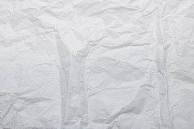 Kırışmış beyaz kağıt ve kopyalama alanının Rustik arkaplanı.