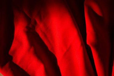 Romantik Drapery - Canlı Kırmızı Kadife Tasarımlar. Kırmızı şehvetli arka plan.
