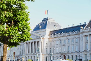 Brüksel Kraliyet Sarayı güneşli bir günde.