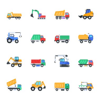 Yapı Araçları Paketi Düz Vektörler 