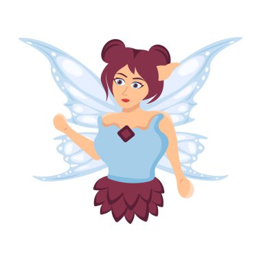 Şirin peri masalı düz çizim 