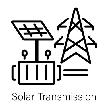 Güneş enerjisi iletiminin ana simgesi 