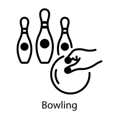 Bowling 'in doğrusal stil simgesi  