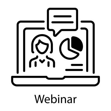 Webinar 'ın satır biçimi simgesi 