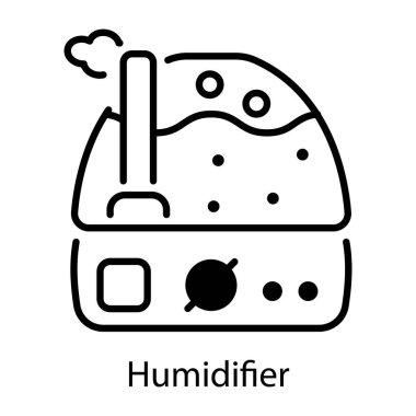 Humidifier icon in line style  clipart