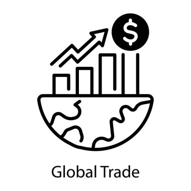 Doğrusal biçimde genel ticaret simgesi