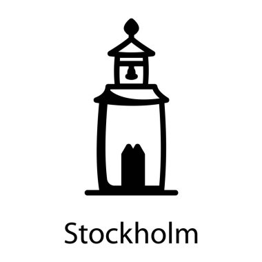 Stockholm çizim tarzında simge 