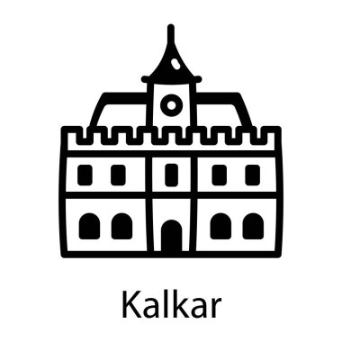 Karalama biçiminde Kalkar simgesi 