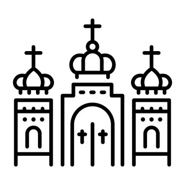 Doğrusal olarak Ortodoks kilise simgesi 