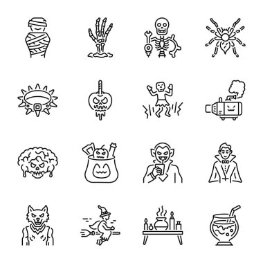 Özet Biçimli Ürkütücü Simgelerin Bundemi 