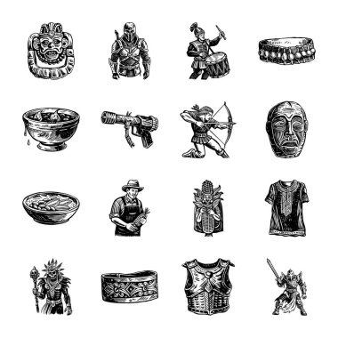 Klasik Maya Sanatı Çizimleri Koleksiyonu 