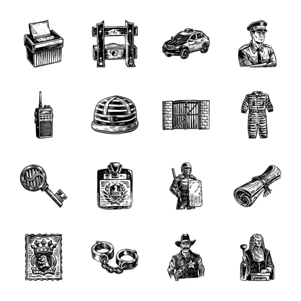 16 Hukuk ve Polis Vintage Biçimlendirme Paketi 