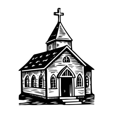 Bir kilise binasının çizim tarzı.