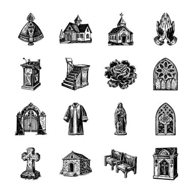 Vintage Style Church Sanat Resimleri Paketi 