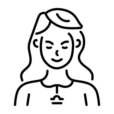 Başak burcunu temsil eden doğrusal bir simge