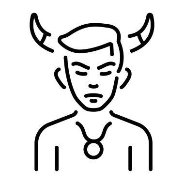 Taurus Adam 'ı temsil eden doğrusal bir simge