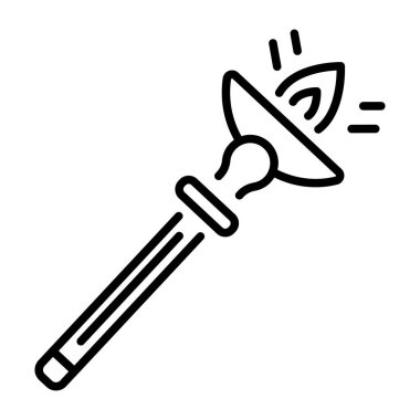 Büyülü değnek tasvir eden bir taslak biçim simgesi