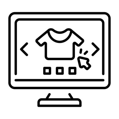 Seçili ürünü temsil eden doğrusal biçim simgesi