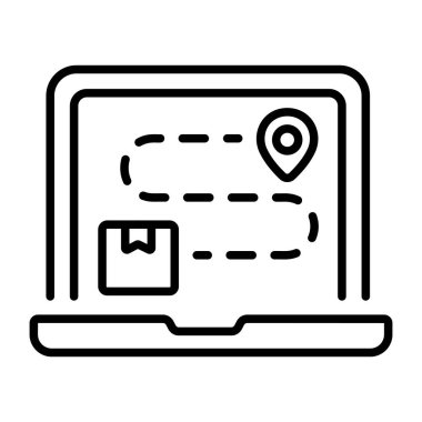 Parça düzenini temsil eden doğrusal biçim simgesi