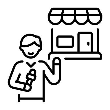 Ödenmiş promosyonu gösteren bir taslak biçim simgesi