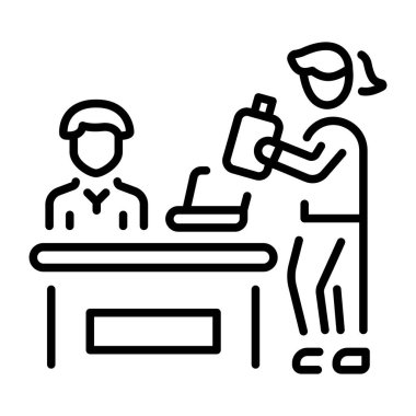 Fatura sayacını gösteren bir satır biçimi simgesi