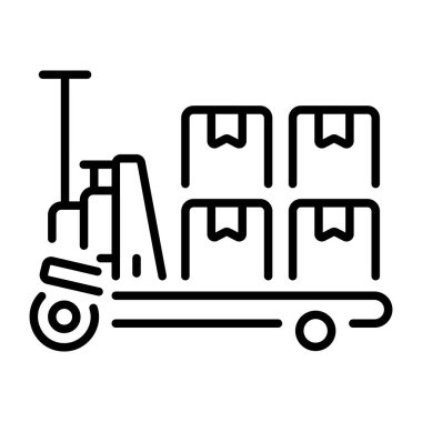 Palet krikosu tasvir eden bir taslak biçim simgesi