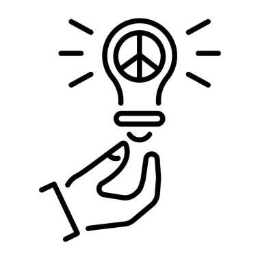 Doğrusal biçimde tasarlanmış bir aydınlanma simgesi