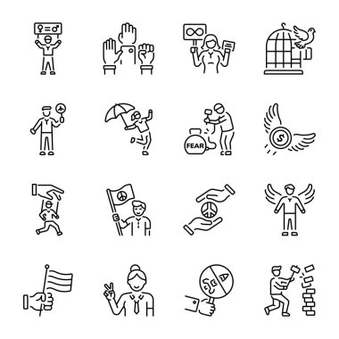 Özgürlük Doğrusal Biçim Simgelerinin Kümesi 