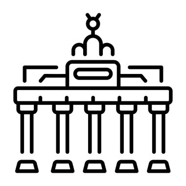 Berlin Duvarı 'nı temsil eden doğrusal bir simge