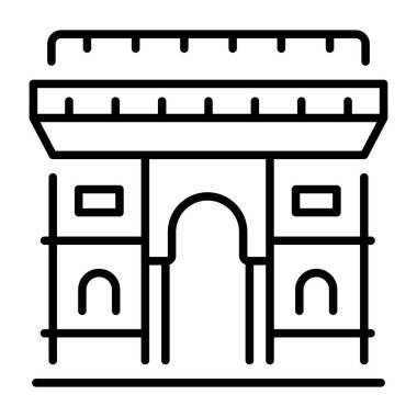 Yay üçlemesini gösteren bir satır biçimi simgesi