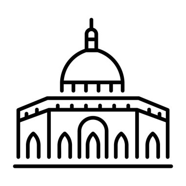 Kubbe kayasını temsil eden doğrusal bir simge